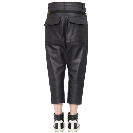 RICK OWENS PANTALONE IN DENIM CERATO Economico