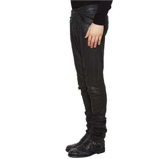 NOSTRASANTISSIMA PANTALONE IN DENIM SLIM SPALMATO Online