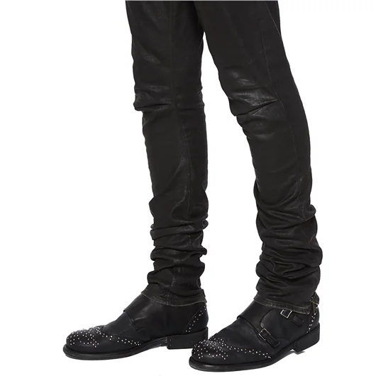 NOSTRASANTISSIMA PANTALONE IN DENIM SLIM SPALMATO Online