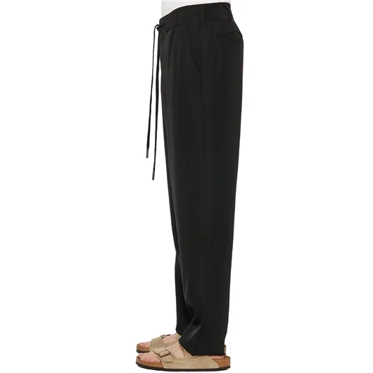 ANDREA YA'AQOV PANTALONE LOOSE FIT IN VISCOSA Black Friday