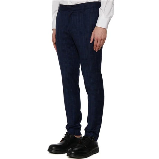 DANIELE ALESSANDRINI PANTALONE SLIMATO IN CHECK Offerta temporanea