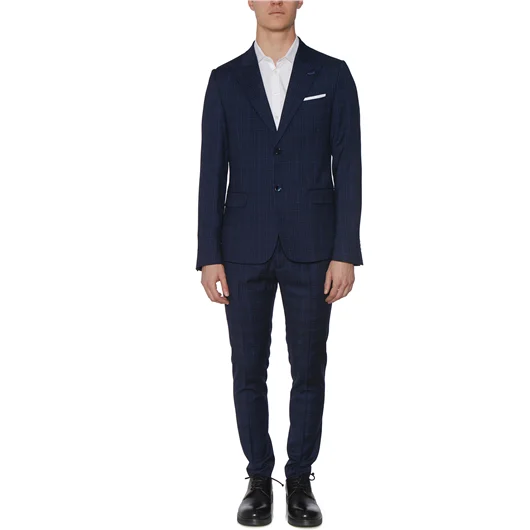 DANIELE ALESSANDRINI PANTALONE SLIMATO IN CHECK Offerta temporanea
