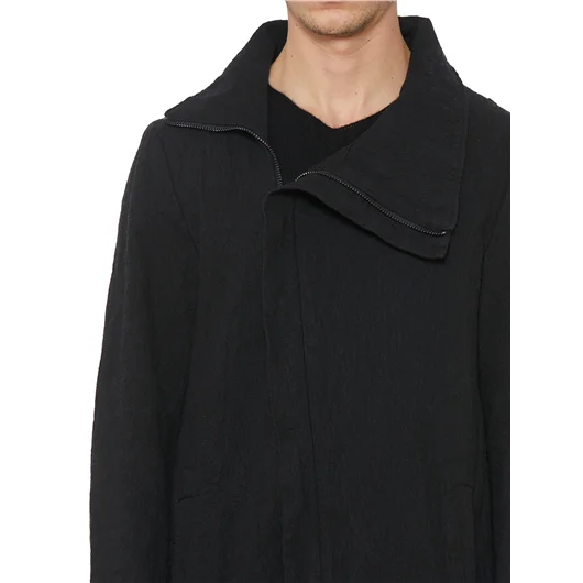 DAUB PARKA ASIMMETRICO IN COTONE E LANA Super Saving Price
