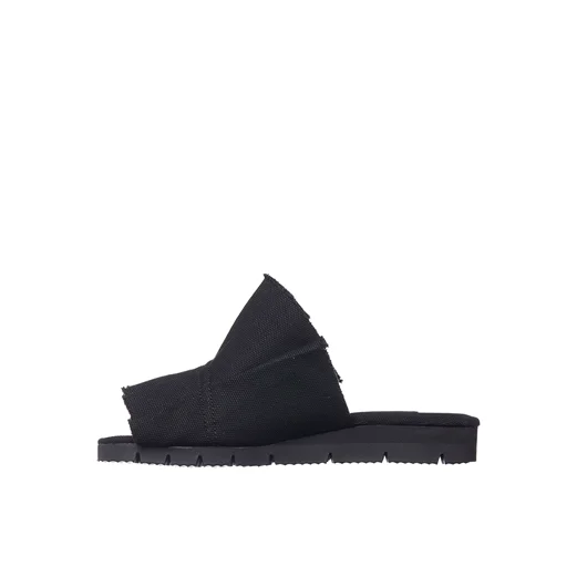 YOHJI YAMAMOTO SANDALO IN CANVAS PLISSETTATO Ultimo giorno
