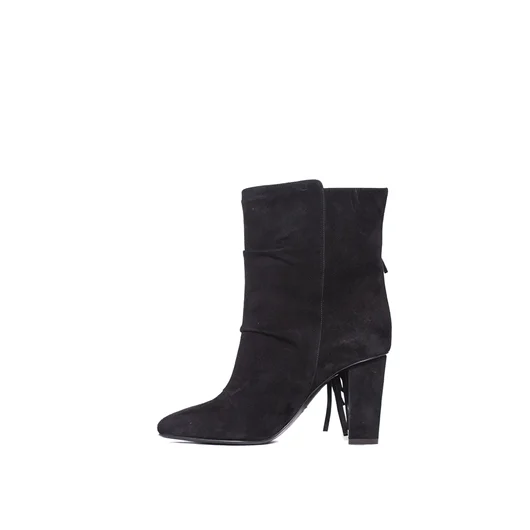 GIUSEPPE ZANOTTI STIVALETTO IN CAMOSCIO CON FRANGE Italy