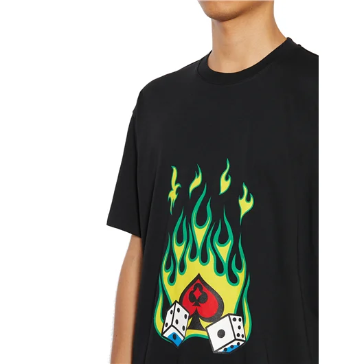 JUST DON T-SHIRT GIROCOLLO IN COTONE Qualità Garantita