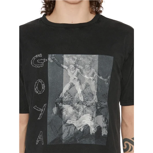 DEATHMASK T-SHIRT GIROCOLLO IN COTONE Consegna Veloce