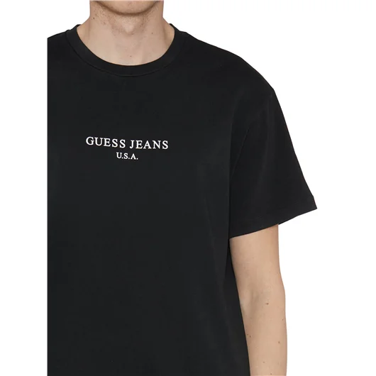 GUESS USA T-SHIRT GIROCOLLO IN COTONE Convenienza