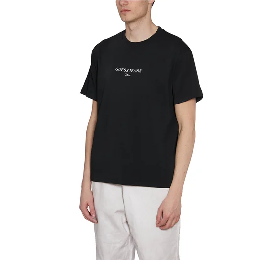 GUESS USA T-SHIRT GIROCOLLO IN COTONE Convenienza