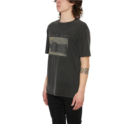DEATHMASK T-SHIRT GIROCOLLO IN COTONE Presa