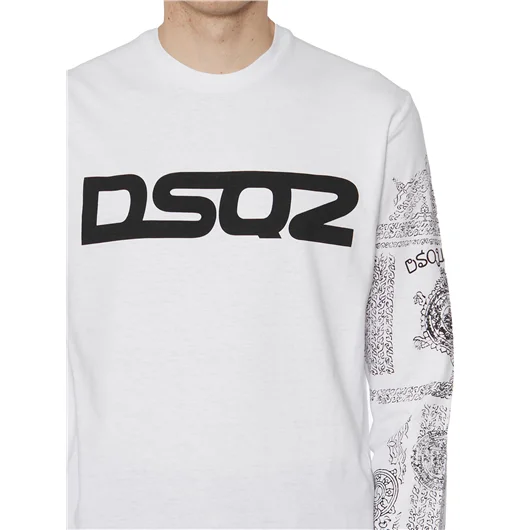 DSQUARED T-SHIRT IN COTONE CON STAMPA Offerte