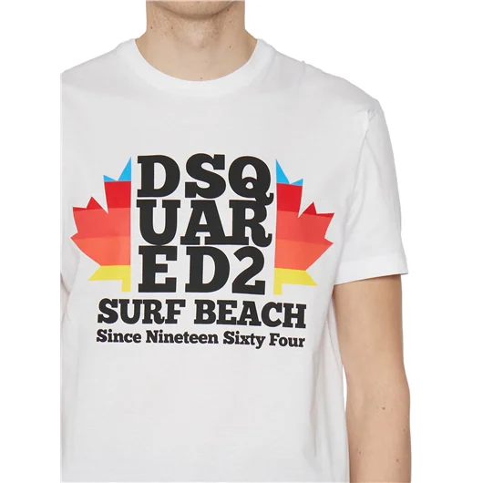 DSQUARED T-SHIRT IN COTONE CON STAMPA Vendita Calda
