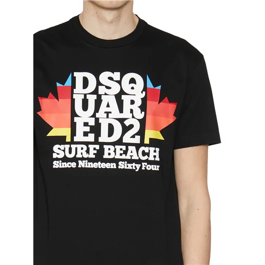 DSQUARED T-SHIRT IN COTONE CON STAMPA Vendita Economica