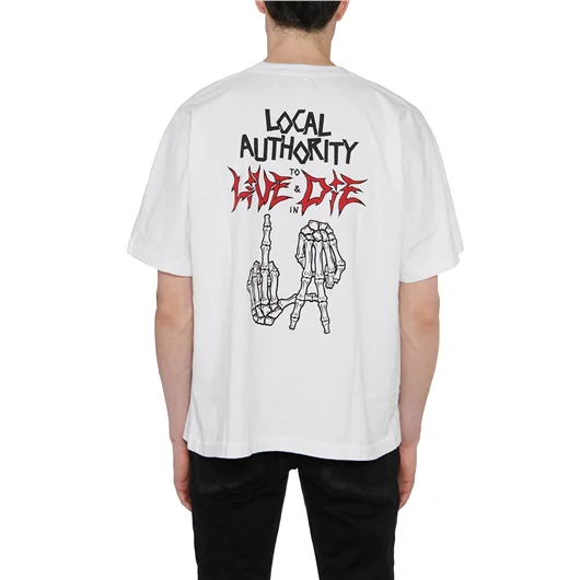 LOCAL AUTHORITY T-SHIRT IN COTONE LA BONES In Saldo