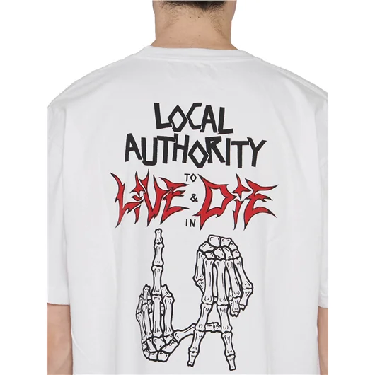 LOCAL AUTHORITY T-SHIRT IN COTONE LA BONES In Saldo