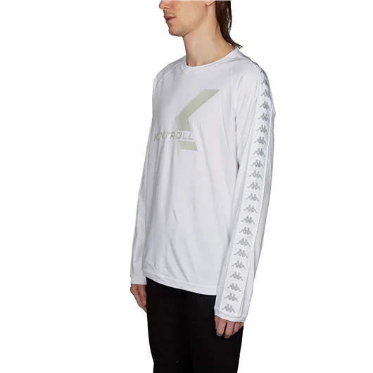 KAPPA KONTROLL T-SHIRT IN COTONE M/L CON LOGO Nuova