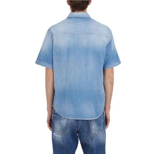 DSQUARED CAMICIA BOWLING IN DENIM Prezzo basso