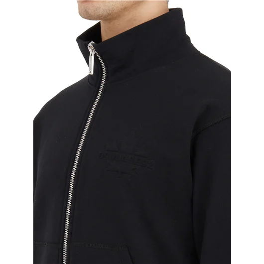 DSQUARED FELPA IN COTONE CON ZIP Nuova