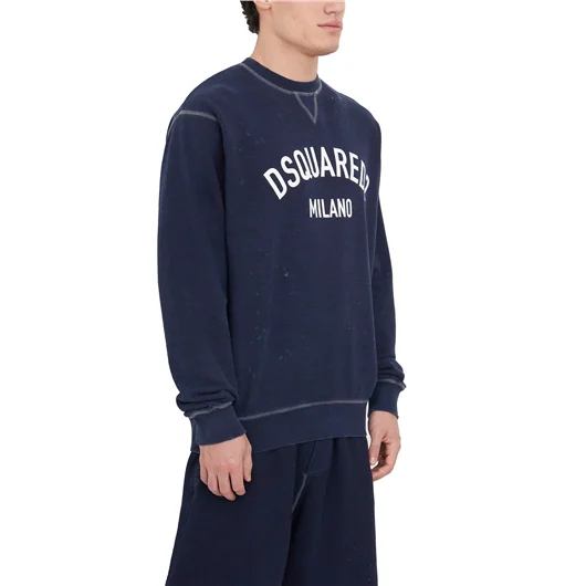 DSQUARED FELPA GIROCOLLO LOGO Moda