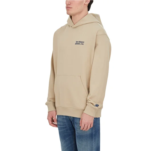 NEW BALANCE FELPA CON CAPPUCCIO IN COTONE Grande vendita