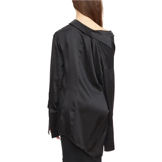 ANN DEMEULEMEESTER CAMICIA JOTIE IN SATIN Offerta Giorno del Papà