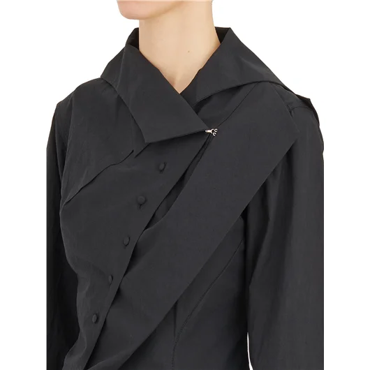 YEHUAFAN CAMICIA ASIMMETRICA IN COTONE Offerta Anniversario