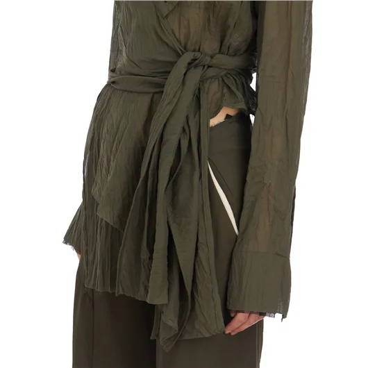 ALESSANDRA MARCHI CAMICIA KIMONO IN COTONE Online Outlet