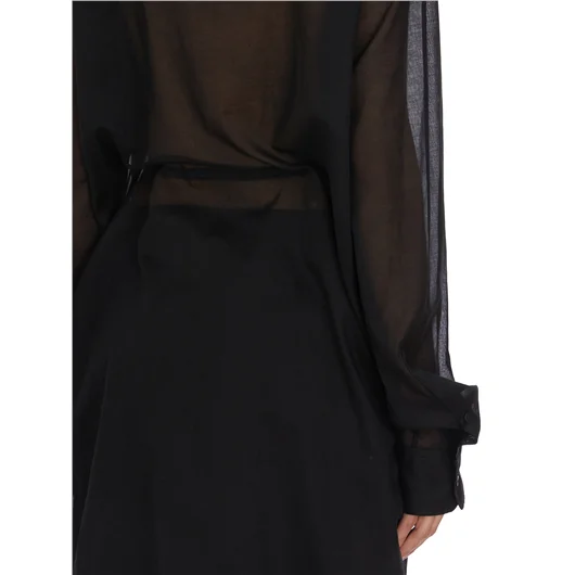 ANN DEMEULEMEESTER CAMICIA LUNGA IN COTONE GABI Lightning offer