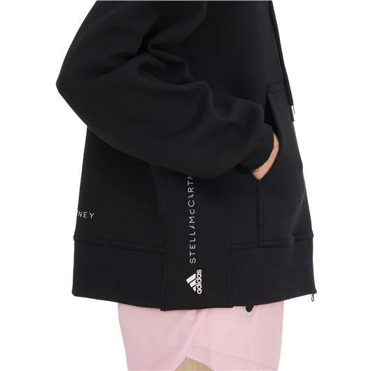 ADIDAS BY STELLA MCCARTNEY FELPA CON ZIP E CAPPUCCIO Liquidazione