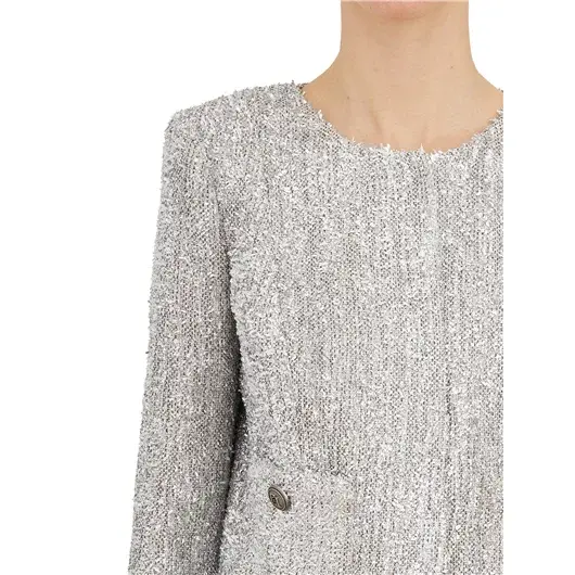 ELISABETTA FRANCHI GIACCA IN TWEED LUREX Solo un giorno rimasto