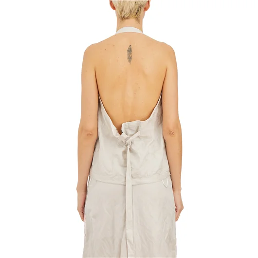 ANN DEMEULEMEESTER GILET CARGO IN COTONE Esporta salva