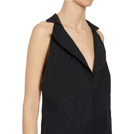 NOSTRASANTISSIMA GILET IN LINO CON REVER In vendita