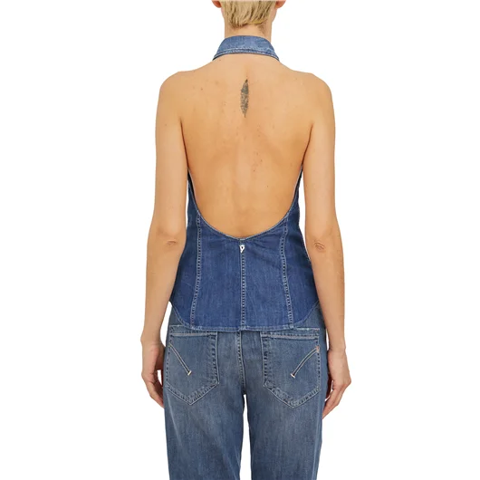 DONDUP GILET IN DENIM Duty-free