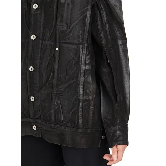 RICK OWENS DRKSHDW GIACCA IN COTONE SPALMATO TEC WORKER Promozione