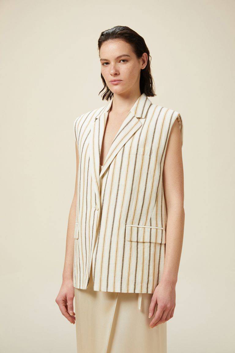 Pomandere Gilet rigato 2025