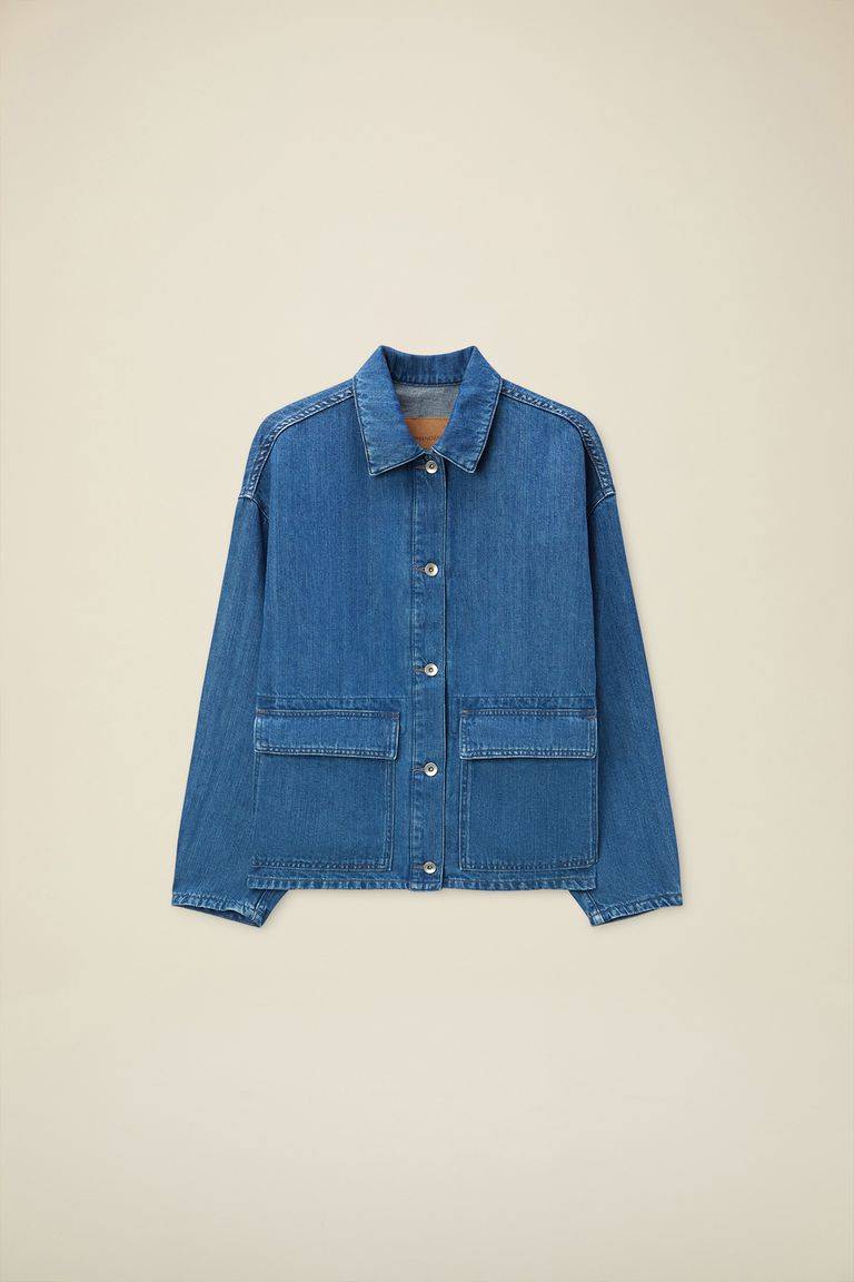 Pomandere Giubbino denim con tasche applicate Pezzi Unici
