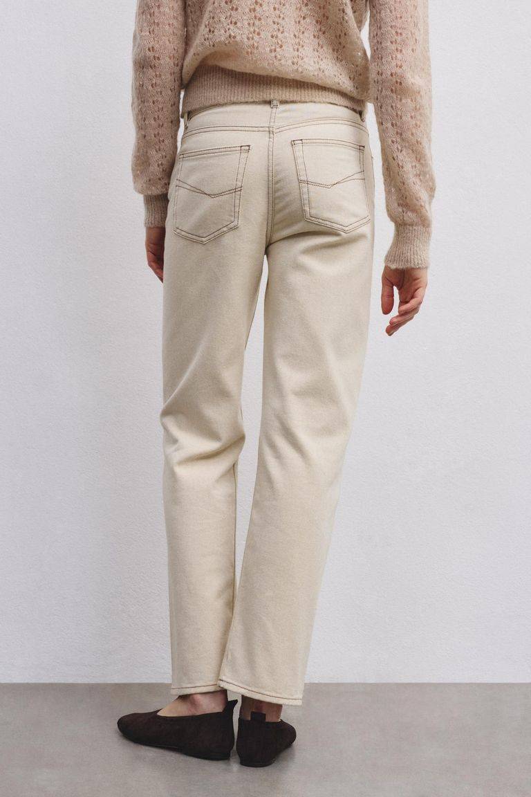 Pomandere Pantalone 5 tasche in bull denim In Saldo