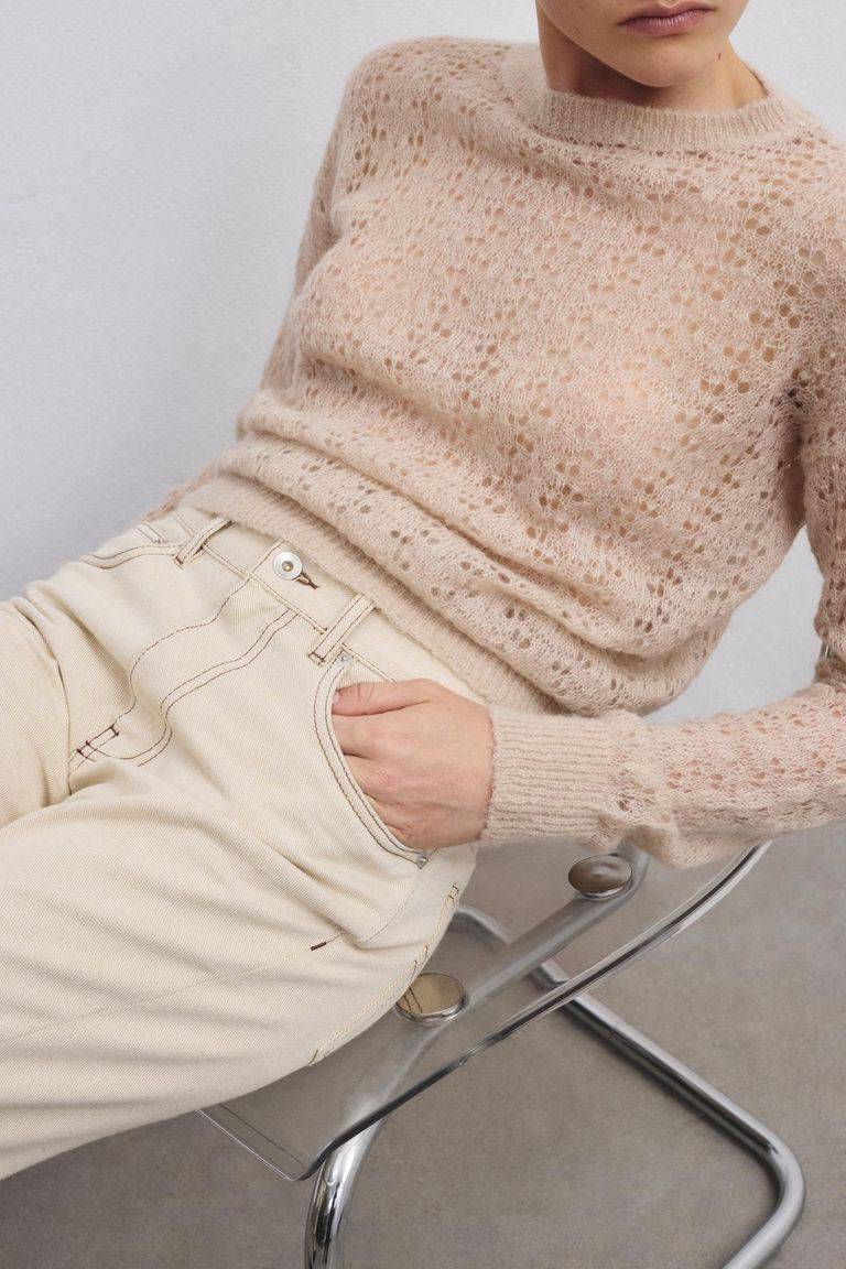 Pomandere Pantalone 5 tasche in bull denim In Saldo