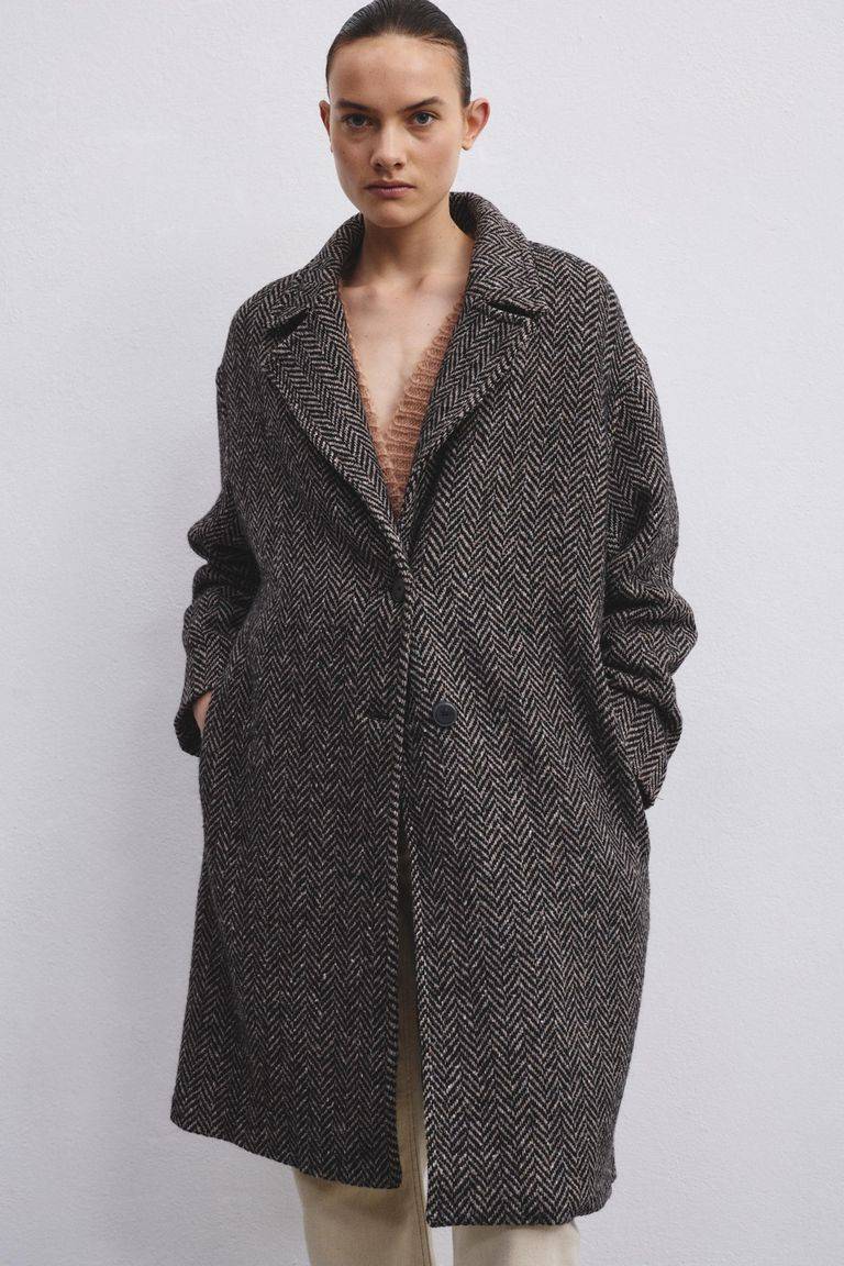 Pomandere Cappotto in resca di lana Nuova