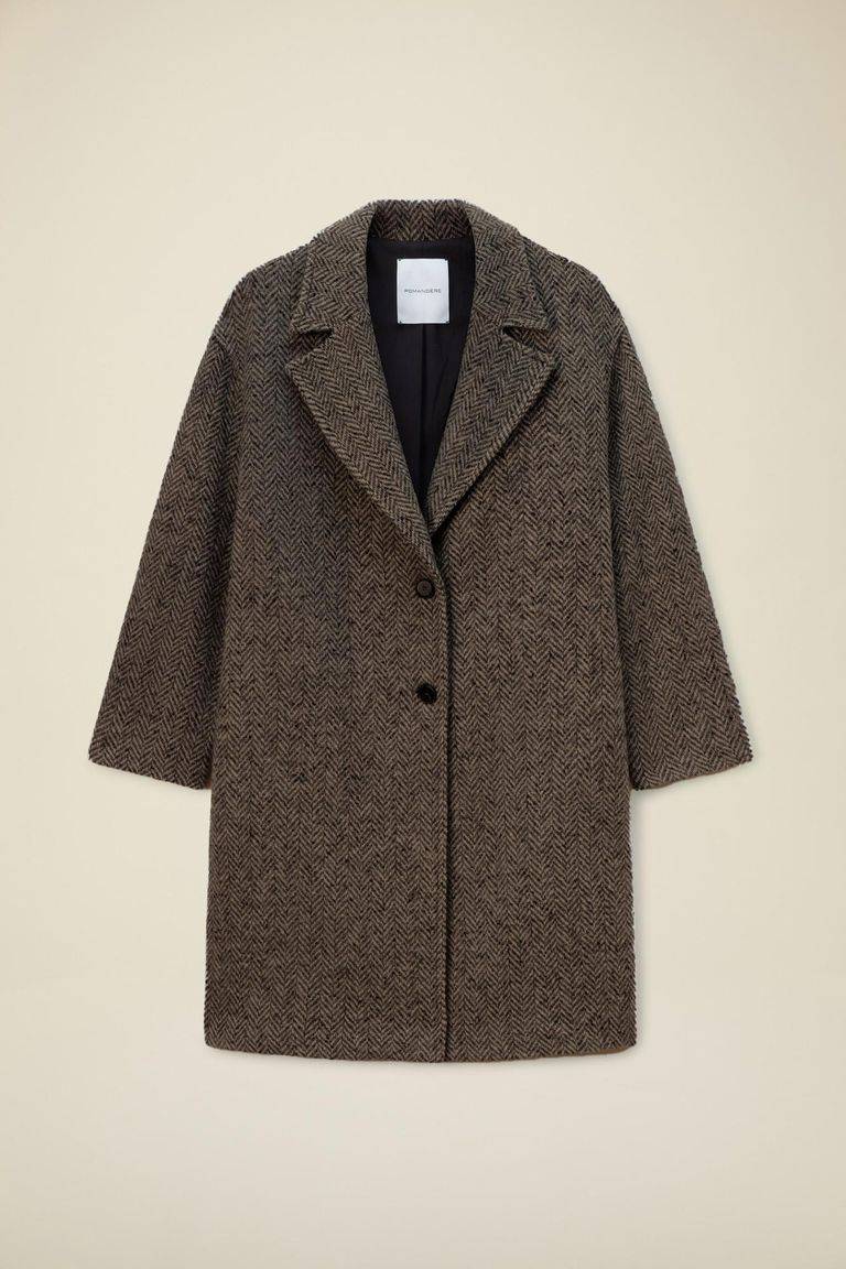 Pomandere Cappotto in resca di lana Nuova