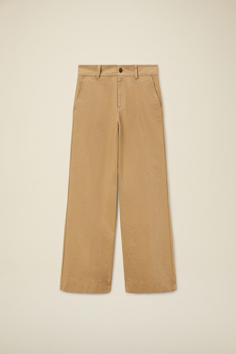 Pomandere Pantalone in diagonale di cotone lana In Linea