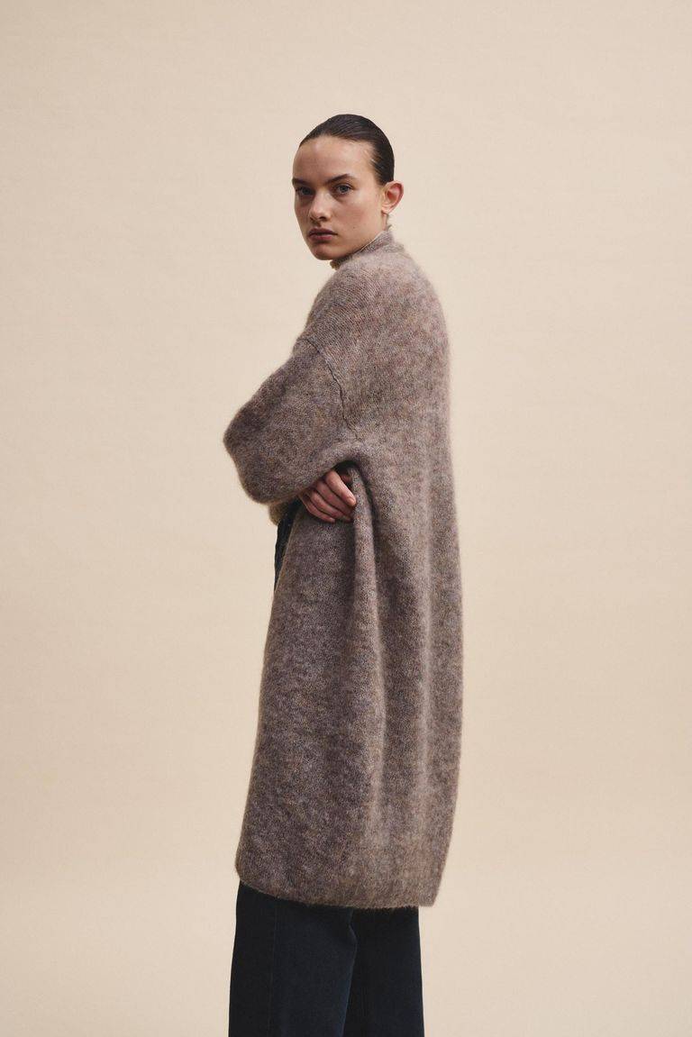 Pomandere Cardigan lungo in mohair Fino Al -60%