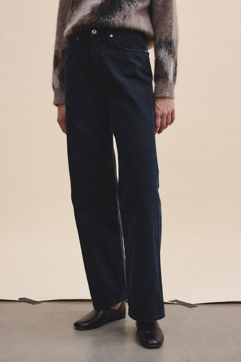 Pomandere Pantalone 5 tasche in denim scuro Affare Del Giorno