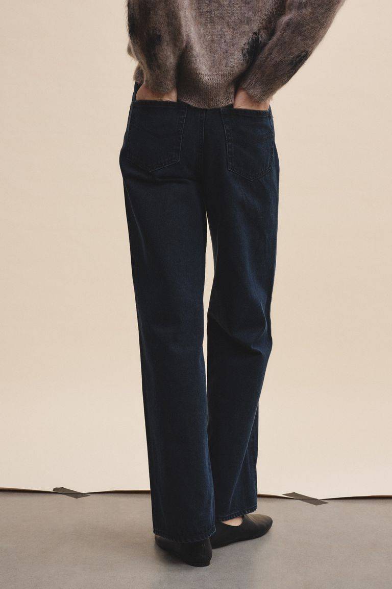 Pomandere Pantalone 5 tasche in denim scuro Affare Del Giorno