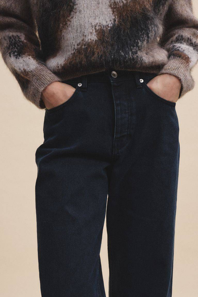 Pomandere Pantalone 5 tasche in denim scuro Affare Del Giorno