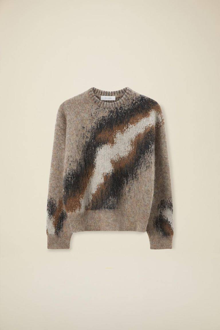 Pomandere Girocollo jacquard in mohair Convenienza