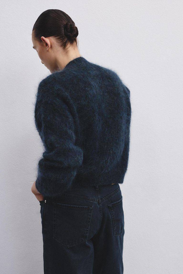 Pomandere Cardigan a girocollo in mohair Hotsell