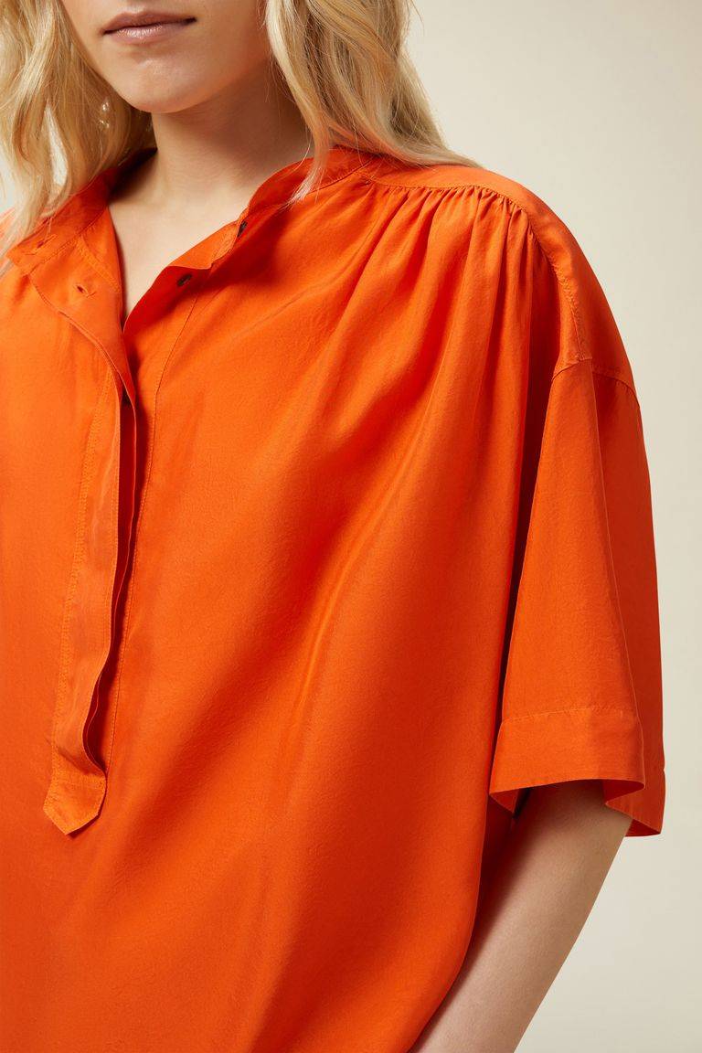 Pomandere Camicia con abbottonatura a polo Moda