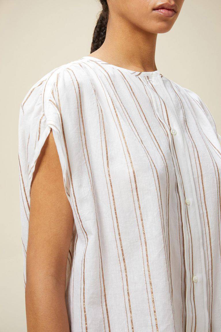 Pomandere Top rigato lurex Italy