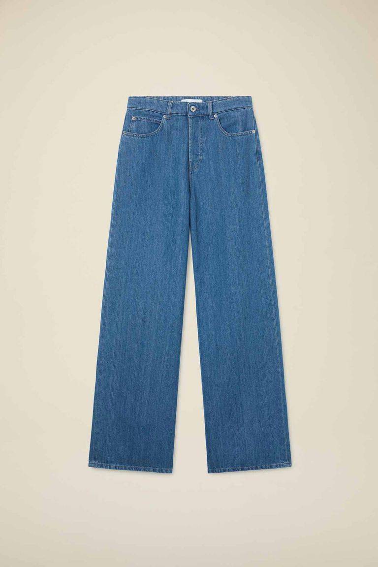 Pomandere Denim wide leg Qualità Garantita
